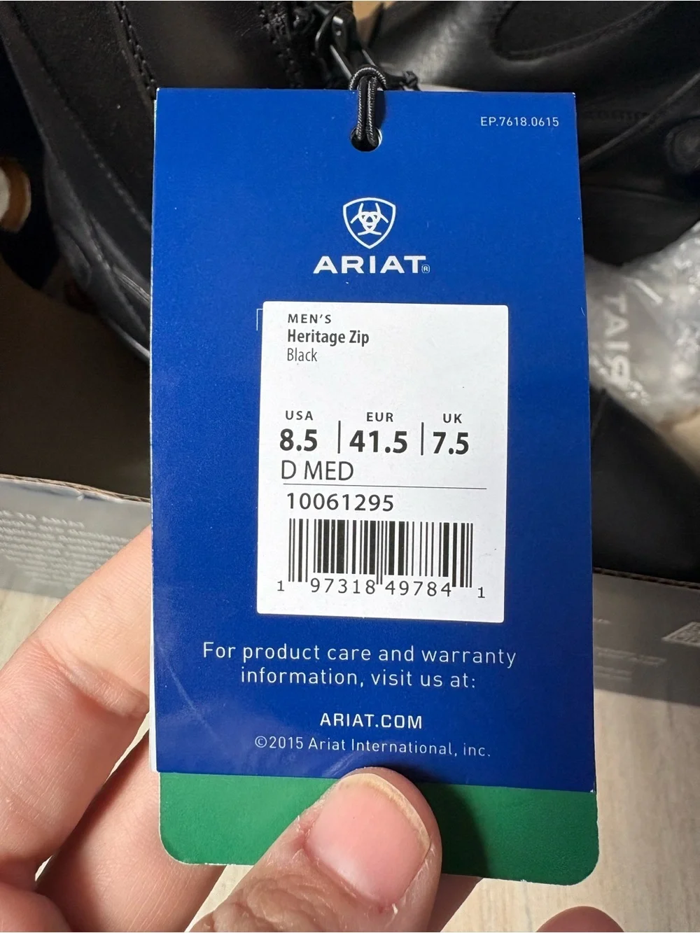 Ariat Black Zip Paddock Boots